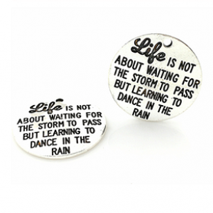 Bedel Tekst Life is not About 25mm