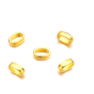 Schuifkraal Goud 11x7mm