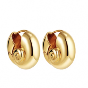 Oorbellen Goud Rvs Snail