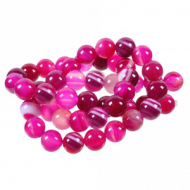 Kralen Stripe Agate 8mm Pink