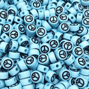 Acryl Kraal Peace 7x4mm