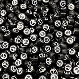 Acryl Kraal Peace 7x4mm