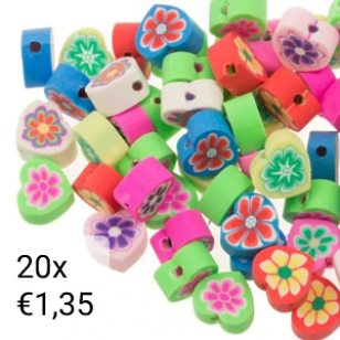 Kralen Fimo Hart 20x