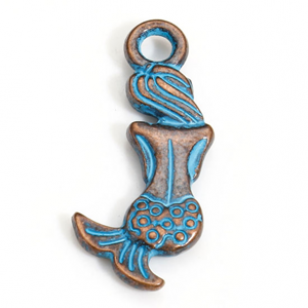 Bedel Zeemeermin Patina Blue