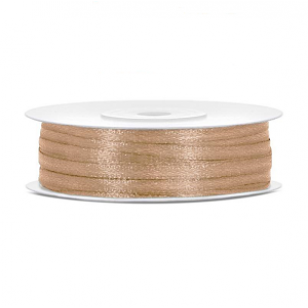 Satijn Lint 6mm Goud/Beige