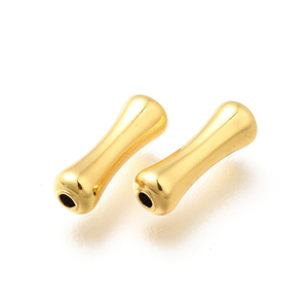 Kralen Brass 9x3mm 10x