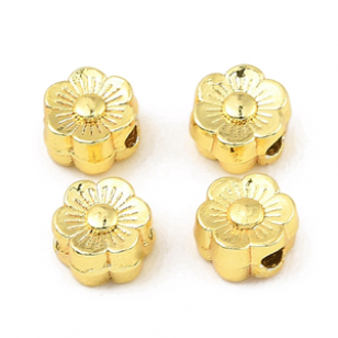 Kralen Bloem Brass 10x