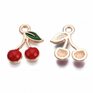 Bedel Kersen 13x12mm Enamel