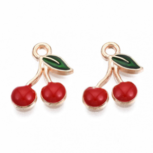 Bedel Kersen 13x12mm Enamel
