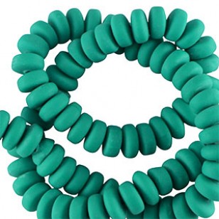 Kralen Polymeer Groen 7x3mm