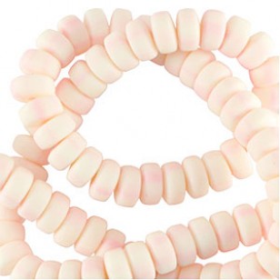 Kralen Polymeer Peach 7x3mm