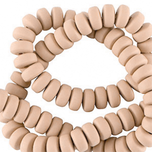 Kralen Polymeer Beige 7x3mm