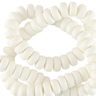 Kralen Polymeer Wit 7x3mm