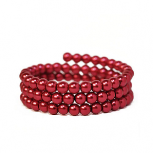 Glas Parel Kralen DarkRed 8mm