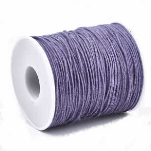 Waxkoord katoen 1mm Lila pmtr