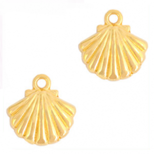 Bedel Schelpje Goud 12x14mm