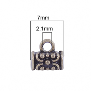 Hanger met oog Brons 7x7mm