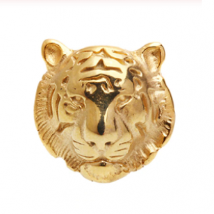 Kraal Tijger Steel Goud Rvs