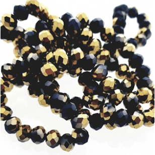 Glaskralen Facet Rondelle 6mm