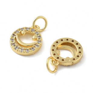 Bedel Smiley Face Zirkonia 18K