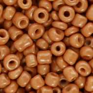 Rocailles 4mm Glazed Ginger Brown