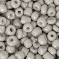 Rocailles 4mm Light Silk Gray