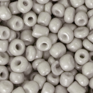 Rocailles 4mm Light Silk Gray