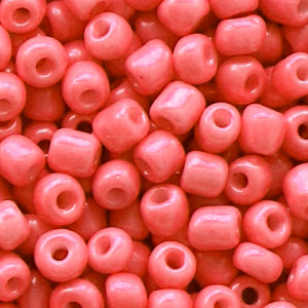 Rocailles 4mm Salmon Red