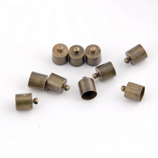Bronzen Eindkap 3mm 10x6mm