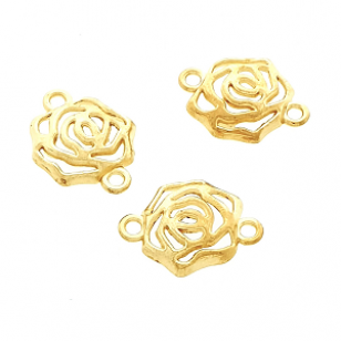 Tussenstuk Goud 22x17mm