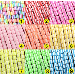 Polymeer Klei Kralen 6x6mm