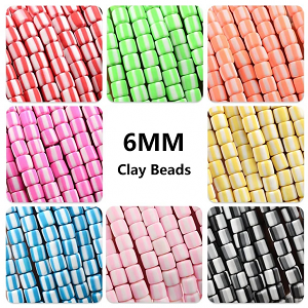 Polymeer Klei Kralen 6x6mm