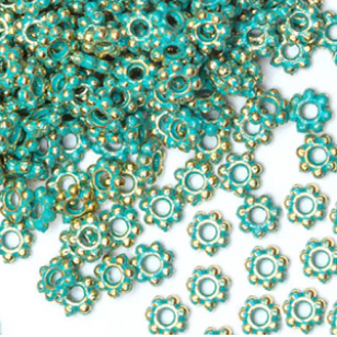 Kralen Vintage Bloem 4mm 50x