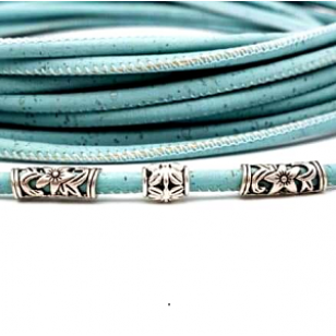 Kurk Turqouise 5mm 10cm