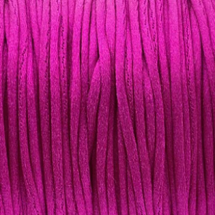 Satijn-koord 2mm Hard Roze pmtr