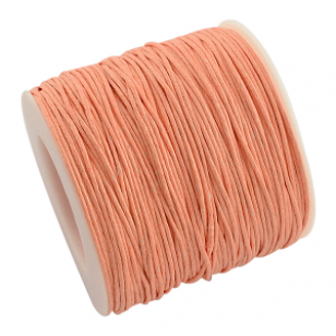 Waxkoord  1mm Peach pmtr