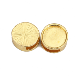 Schuiver Cabochon Goud 14mm