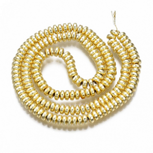 Hematiet Kralen Rondelle 4x2mm