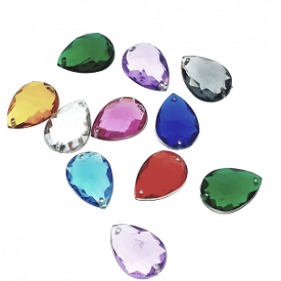 Opnaai-stenen 18x12mm MIX