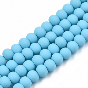Kralen Polymeer 6mm LBlauw