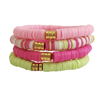 Kralen Heishi Goud 6x2mm-50x