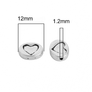 Kraal Hart Ovaal 12x9mm