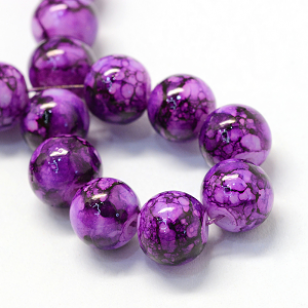Glas Kralen 6mm Purple 145x