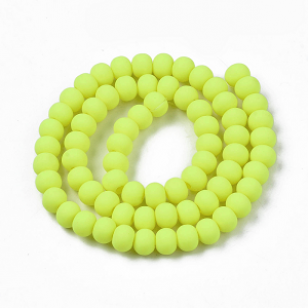 Kralen Polymeer Klei 6mm NeonGeel