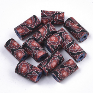 Polymeer Klei Kraal Roos 12x7mm