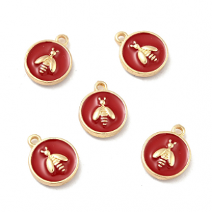 Bedel Verguld Bij Emaille 12mm