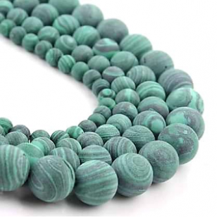 Kralen Malachiet Groen Matt 8mm