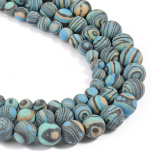 Kralen Malachiet Matt Groen 6mm