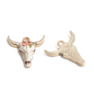 Bedel Emaille Buffel 21x22mm #1