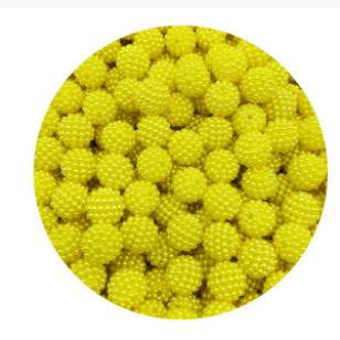 Kraal BerryBead 14mm Geel